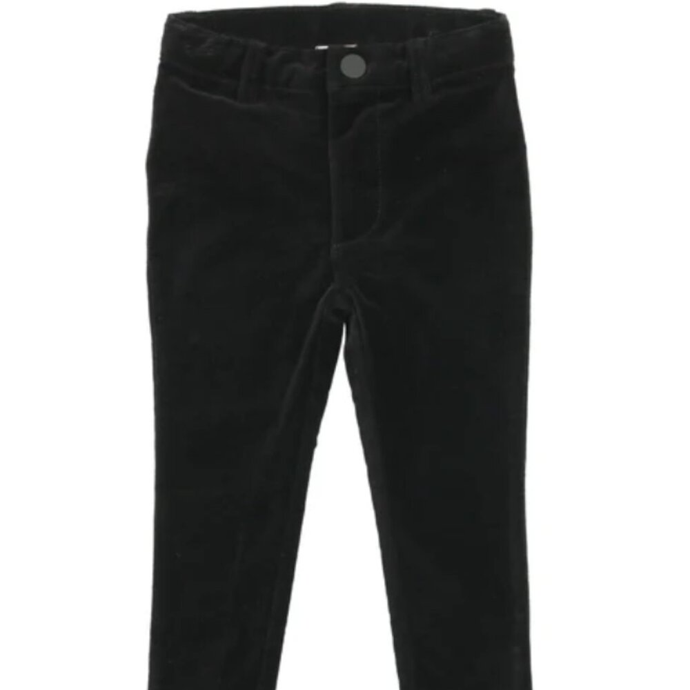 Lil Legs black velvet pants